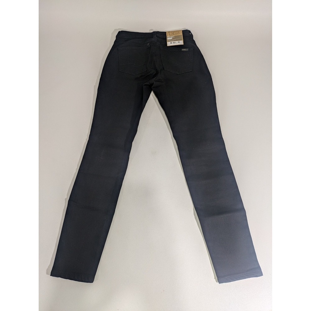 Authentic by Silver Jeans Women's The Curvy High Rise Skinny Jean, Black, 4/29 - Picture 5 of 8
